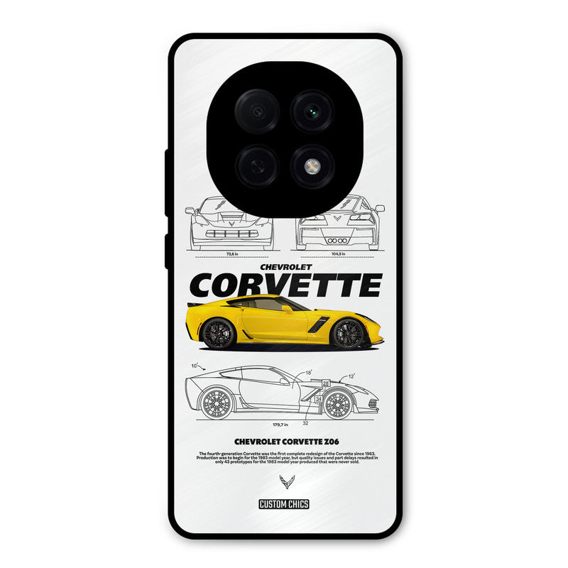 Corvette Yellow Oppo F29 Pro Mobile Back Cover - Car&Bike PrintShield Case