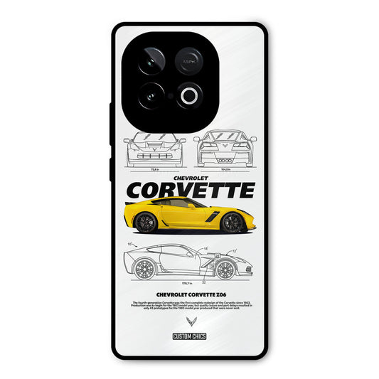 Corvette Yellow iQOO Neo 10 Mobile Back Cover - Car&Bike PrintShield Case