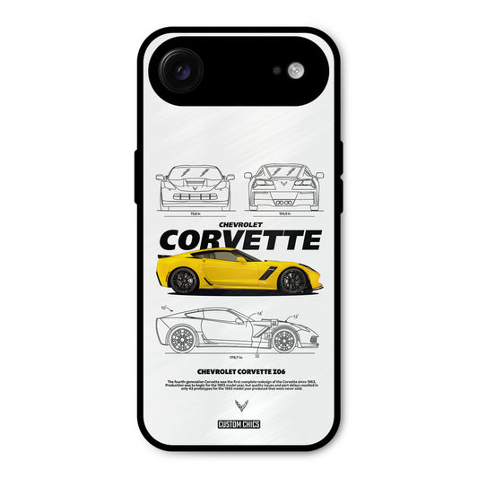 Corvette Yellow iPhone Air Mobile Back Cover - Car&Bike PrintShield Case