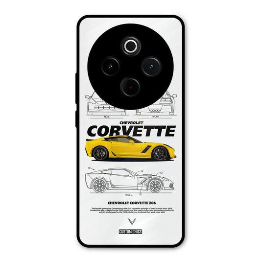 Corvette Yellow iQoo Z10 Mobile Back Cover - Car&Bike PrintShield Case
