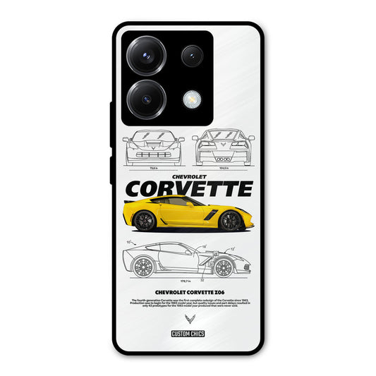 Corvette Yellow Poco X6 Mobile Back Cover - Car&Bike PrintShield Case