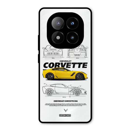 Corvette Yellow Redmi Note 14 Pro Plus 5G Mobile Back Cover - Car&Bike PrintShield Case