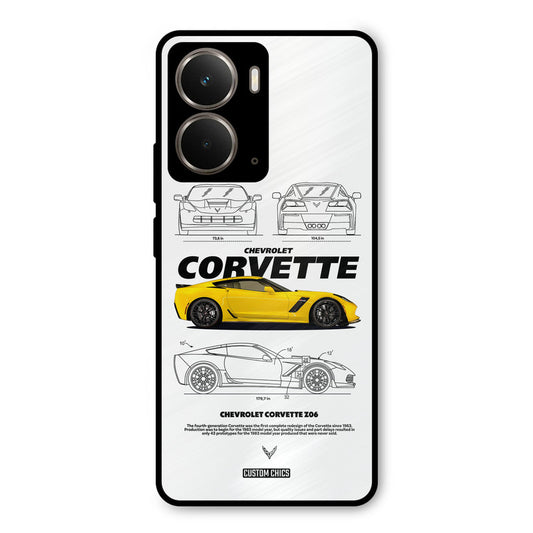 Corvette Yellow Realme P3 Mobile Back Cover - Car&Bike PrintShield Case