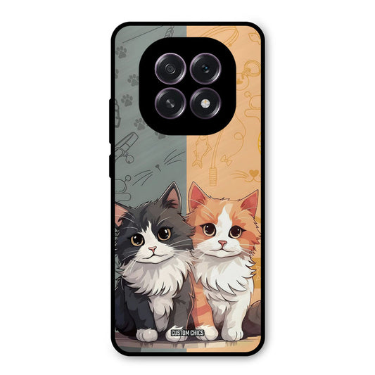 Couple Cat Oppo F29 Mobile Back Cover - Cute PrintShield Case