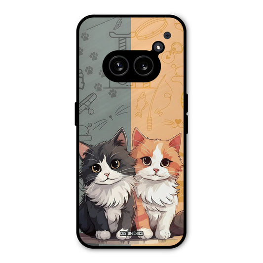 Couple Cat Nothing Phone 2a Mobile Back Cover - Cute PrintShield Case
