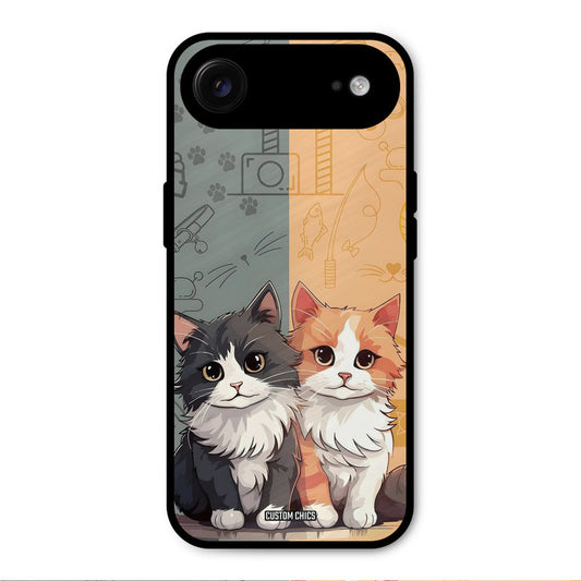 Couple Cat iPhone Air Mobile Back Cover - Cute PrintShield Case