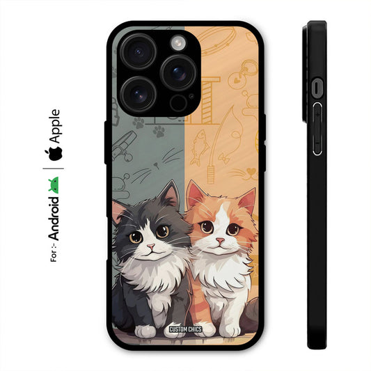 Couple Cat Case – Premium PrintShield Mobile Cover