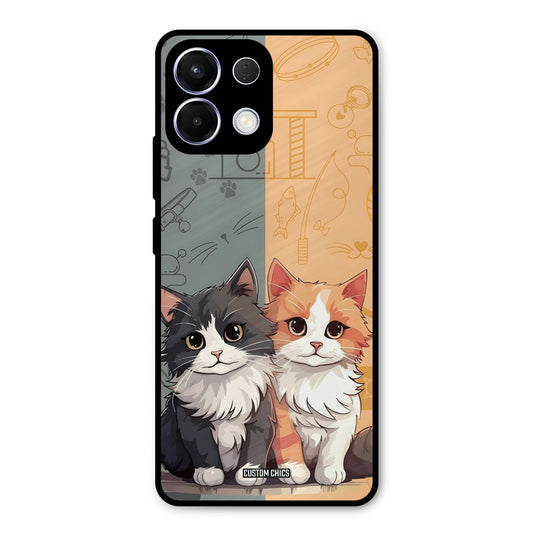 Couple Cat Oppo K13 5G Mobile Back Cover - Cute PrintShield Case