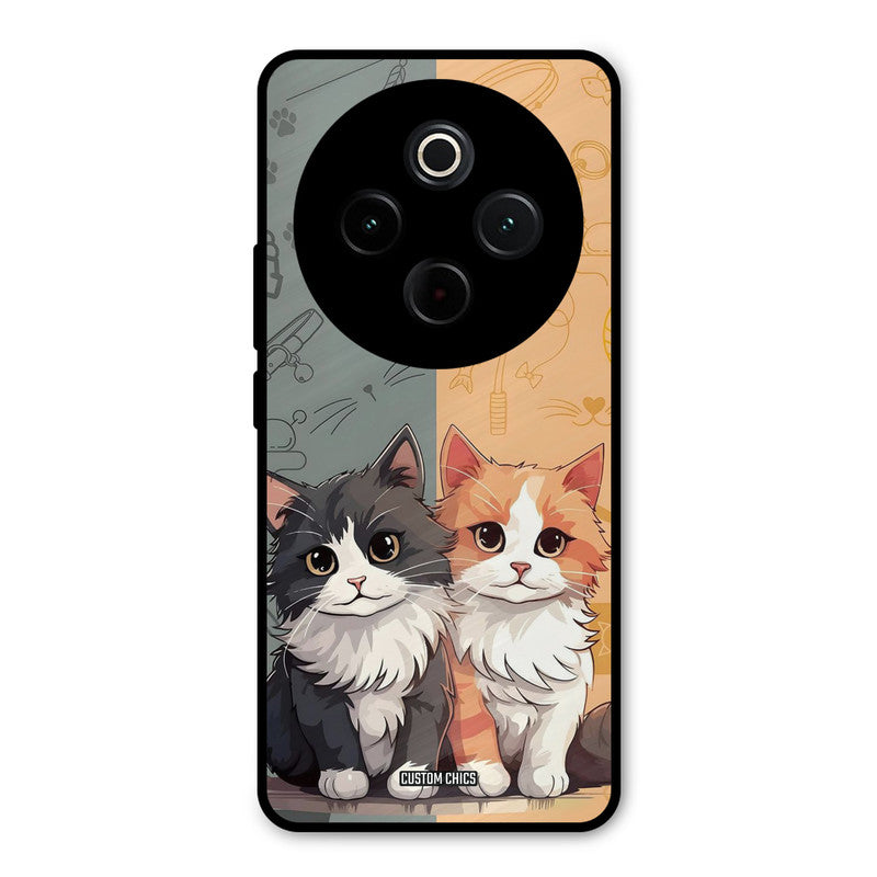 Couple Cat iQoo Z10 Mobile Back Cover - Cute PrintShield Case