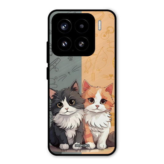 Couple Cat Xiaomi 15 5G Mobile Back Cover - Cute PrintShield Case