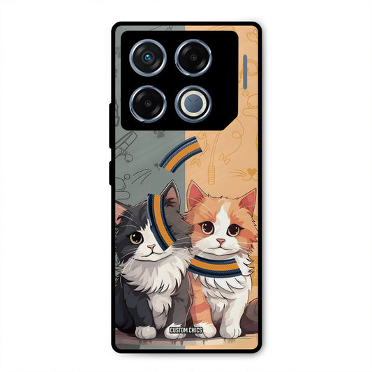 Couple Cat Infinix GT 20 Pro Mobile Back Cover - Cute PrintShield Case