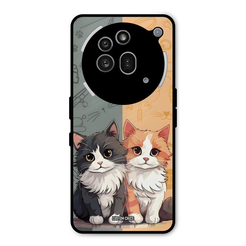 Couple Cat Nothing Phone 3A Pro Mobile Back Cover - Cute PrintShield Case