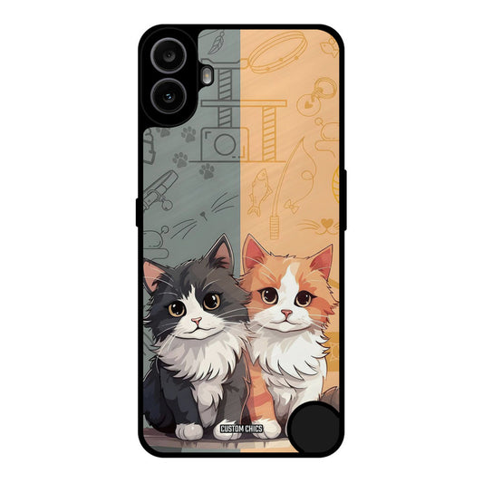 Couple Cat Nothing CMF Phone 1 Mobile Back Cover - Cute PrintShield Case