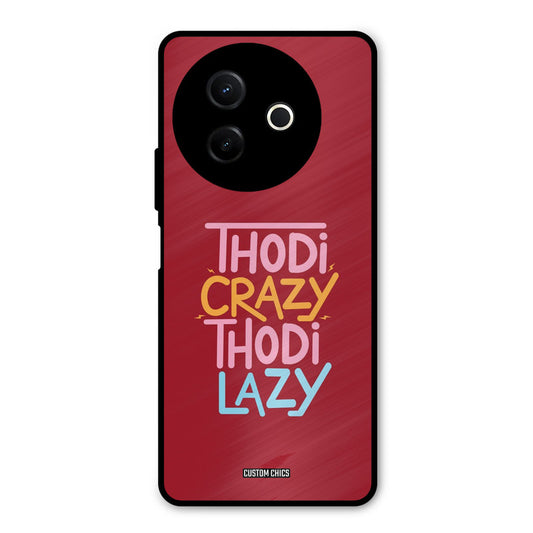 Crazy And Lazy Vivo Y39 Mobile Back Cover - Typography PrintShield Case