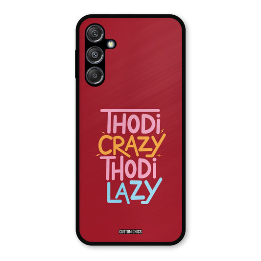 Crazy And Lazy Samsung Galaxy M34 5G Mobile Back Cover - Typography PrintShield Case