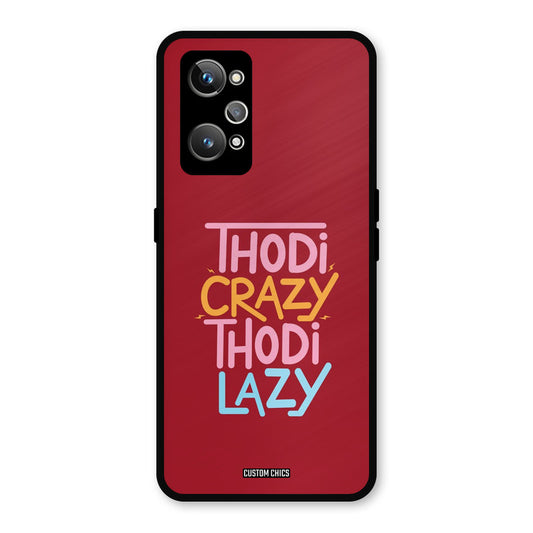 Crazy And Lazy Realme GT Neo 2 Mobile Back Cover - Typography PrintShield Case