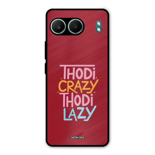 Crazy And Lazy OnePlus Nord 4 Mobile Back Cover - Typography PrintShield Case