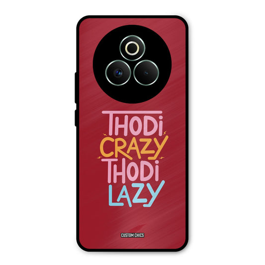 Crazy And Lazy Realme P3 Pro 5G Mobile Back Cover - Typography PrintShield Case