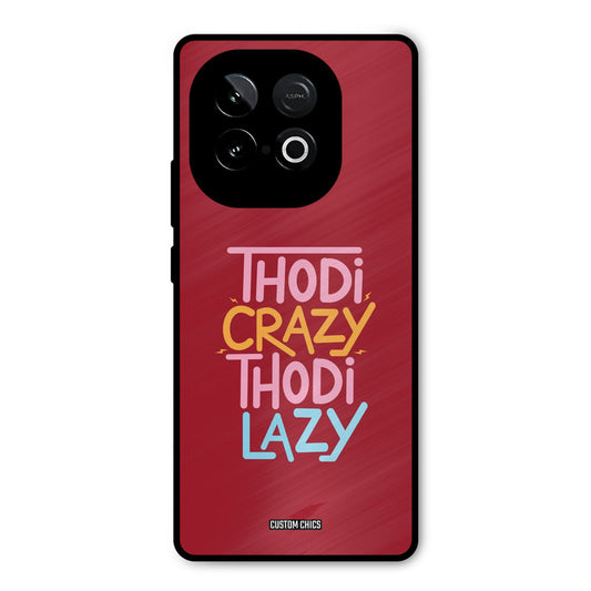 Crazy And Lazy iQOO Neo 10 Mobile Back Cover - Typography PrintShield Case