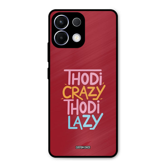 Crazy And Lazy Oppo K13 5G Mobile Back Cover - Typography PrintShield Case