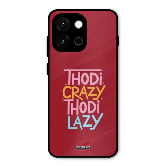 Crazy And Lazy Oneplus 13s Mobile Back Cover - Typography PrintShield Case