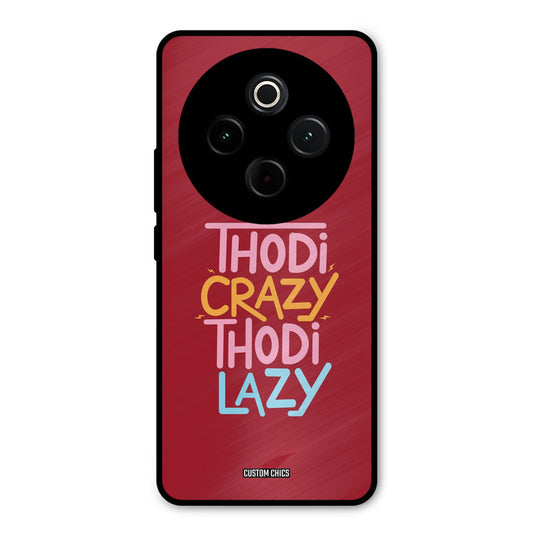 Crazy And Lazy iQoo Z10 Mobile Back Cover - Typography PrintShield Case