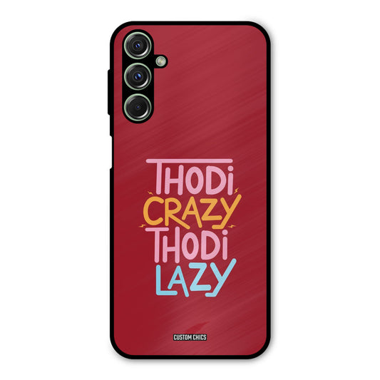 Crazy And Lazy Samsung Galaxy M34 Mobile Back Cover - Typography PrintShield Case