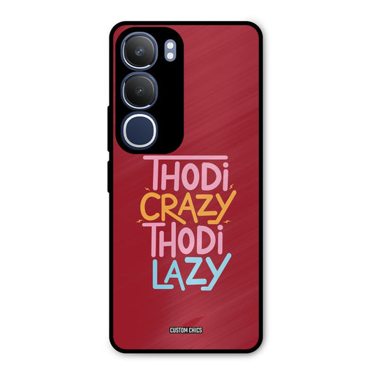 Crazy And Lazy Vivo Y29 Mobile Back Cover - Typography PrintShield Case