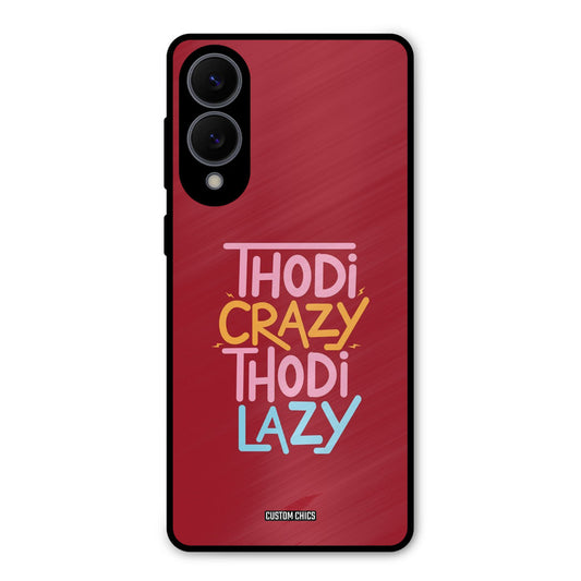 Crazy And Lazy Samsung Galaxy S25 Edge Mobile Back Cover - Typography PrintShield Case