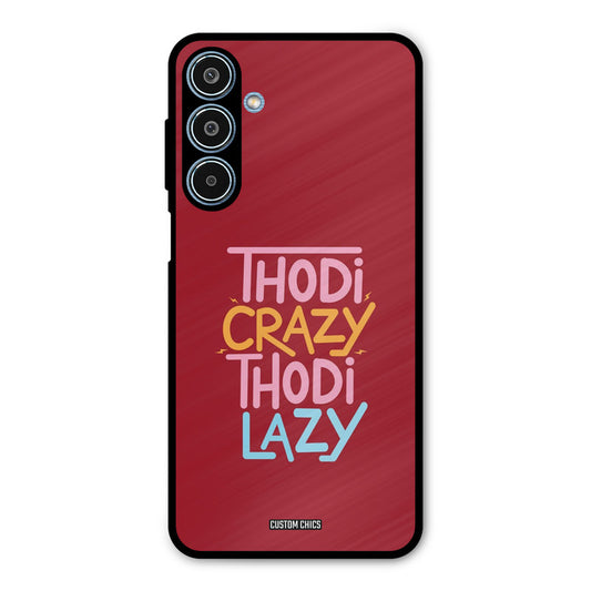 Crazy And Lazy Samsung Galaxy M35 5G Mobile Back Cover - Typography PrintShield Case