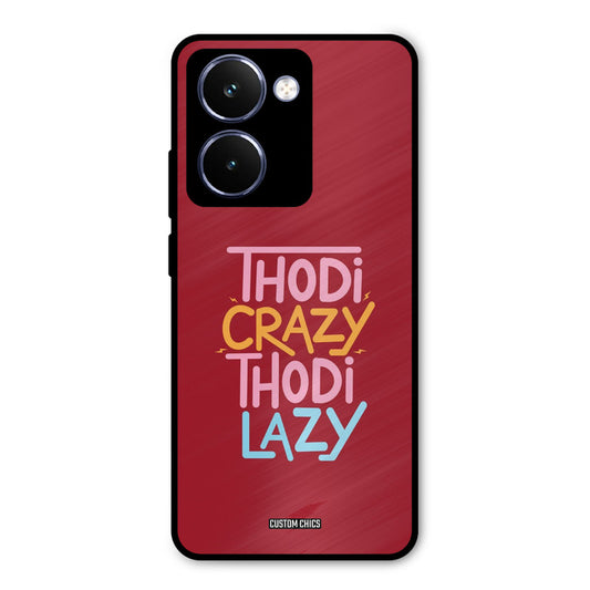 Crazy And Lazy Realme P3 Ultra Mobile Back Cover - Typography PrintShield Case