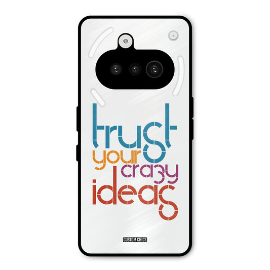 Crazy Idea Nothing Phone 3A Mobile Back Cover - Typography PrintShield Case