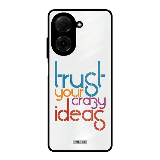 Crazy Idea Poco C71 Mobile Back Cover - Typography PrintShield Case