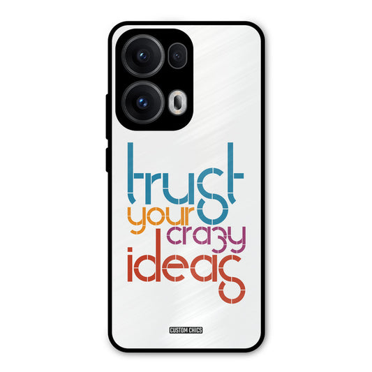 Crazy Idea Oppo Reno 13 Pro 5G Mobile Back Cover - Typography PrintShield Case