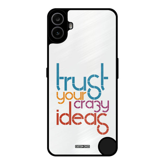 Crazy Idea Nothing CMF Phone 1 Mobile Back Cover - Typography PrintShield Case