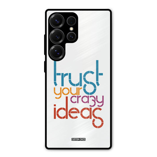 Crazy Idea Samsung Galaxy S25 Ultra Mobile Back Cover - Typography PrintShield Case