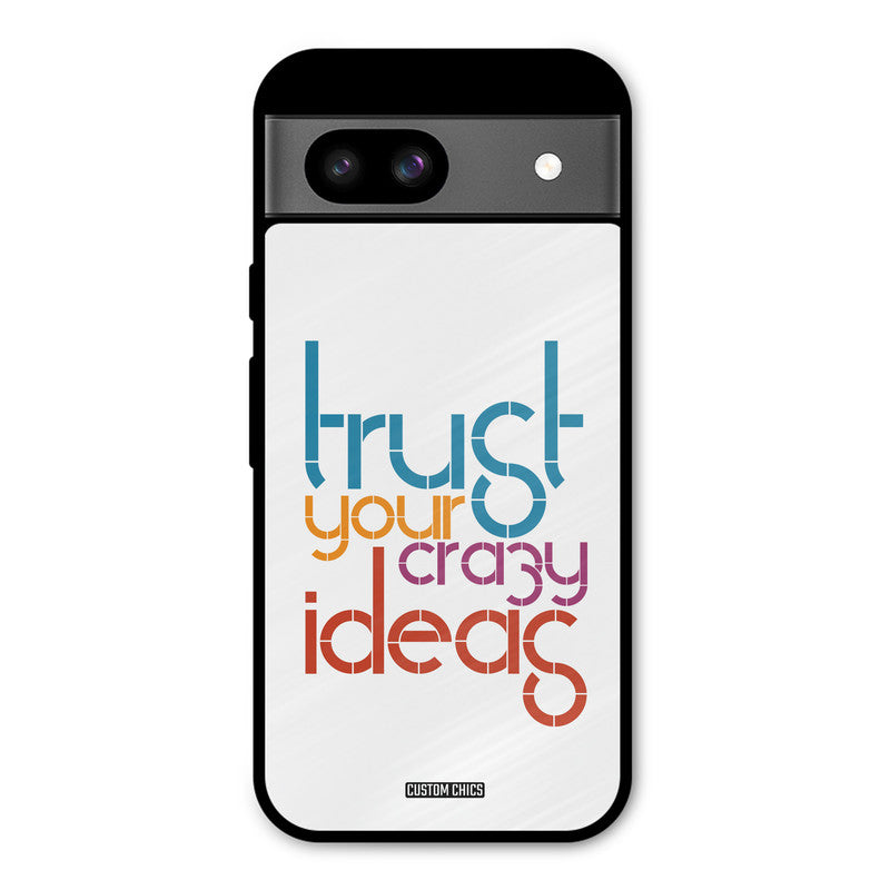 Crazy Idea Google Pixel 8a Mobile Back Cover - Typography PrintShield Case