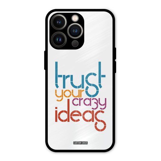 Crazy Idea iPhone 13 Pro Mobile Back Cover - Typography PrintShield Case