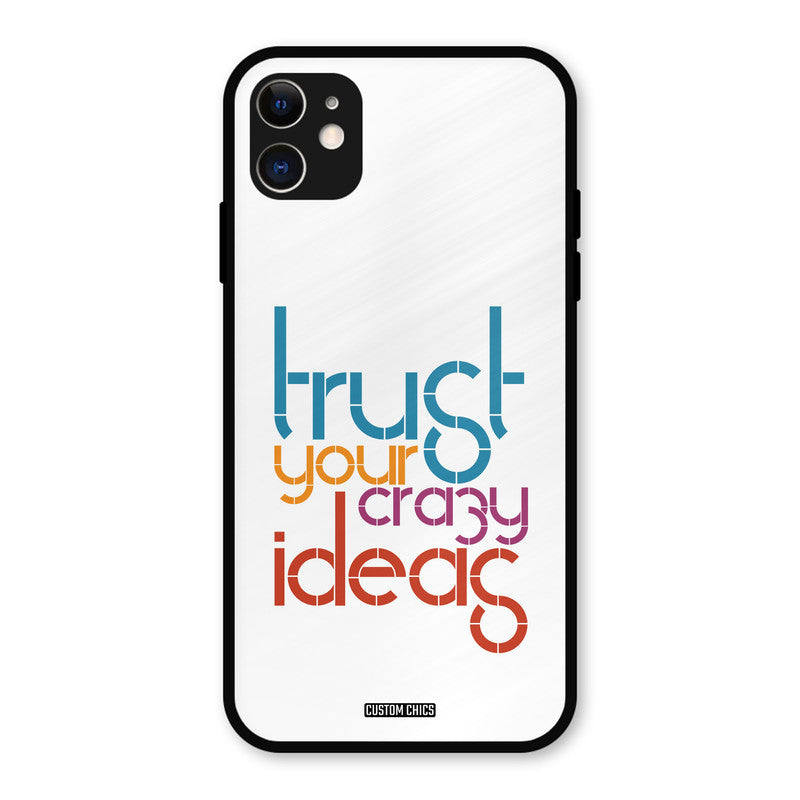 Crazy Idea iPhone 11 Mobile Back Cover - Typography PrintShield Case
