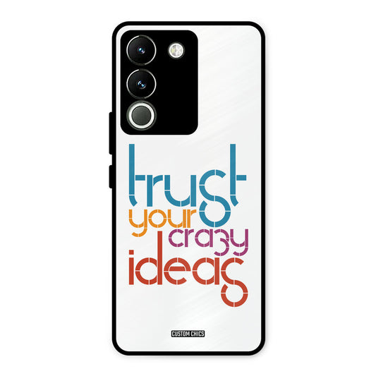 Crazy Idea Vivo Y200 Mobile Back Cover - Typography PrintShield Case
