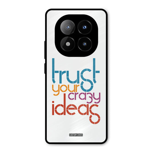 Crazy Idea Redmi Note 14 Pro Plus 5G Mobile Back Cover - Typography PrintShield Case