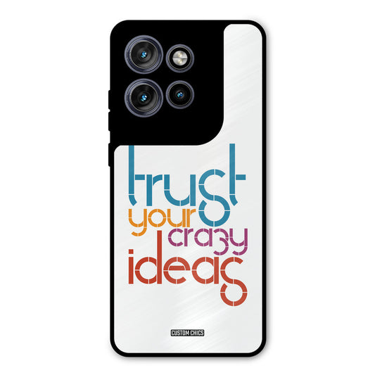 Crazy Idea Motorola Edge 50 Neo Mobile Back Cover - Typography PrintShield Case