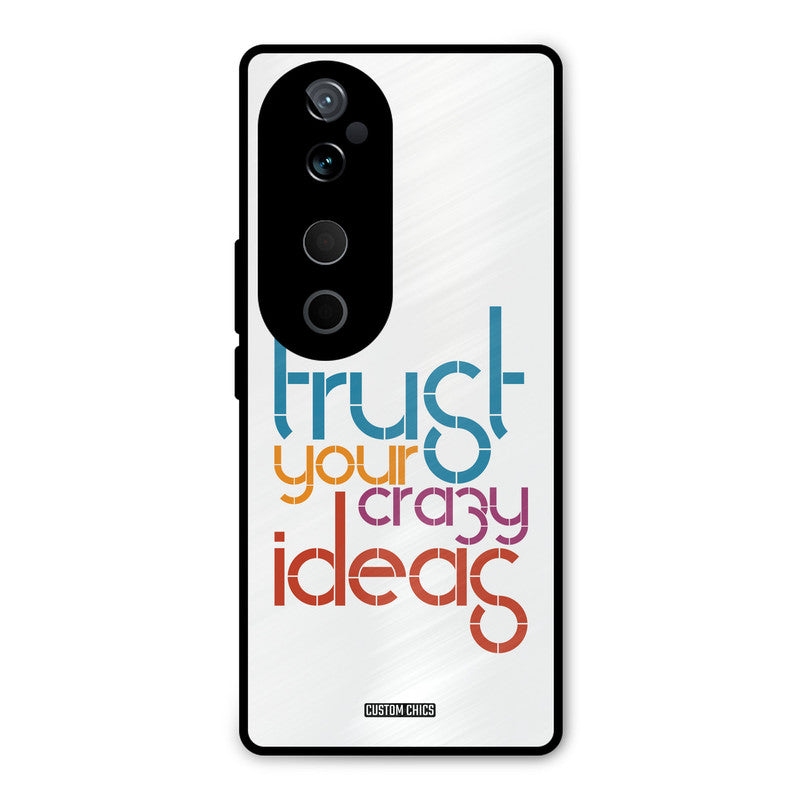 Crazy Idea Vivo V40 Pro Mobile Back Cover - Typography PrintShield Case