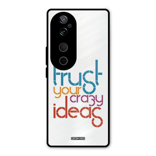 Crazy Idea Vivo V40 Pro Mobile Back Cover - Typography PrintShield Case