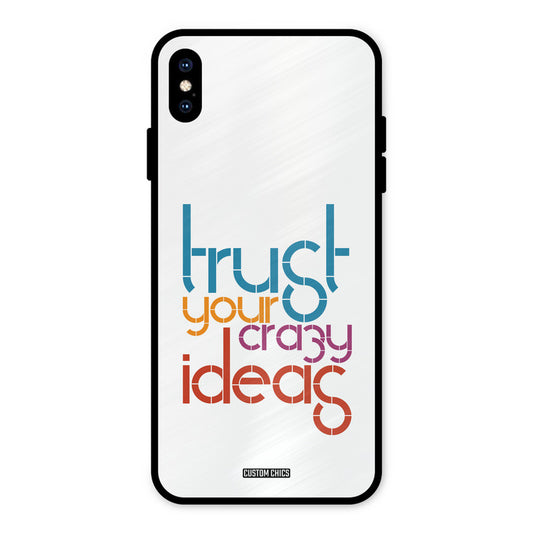 Crazy Idea iPhone XS Max Mobile Back Cover - Typography PrintShield Case