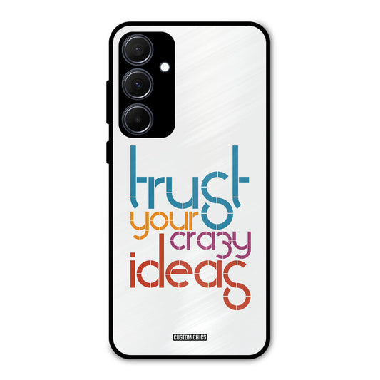 Crazy Idea Samsung Galaxy A35 5G Mobile Back Cover - Typography PrintShield Case
