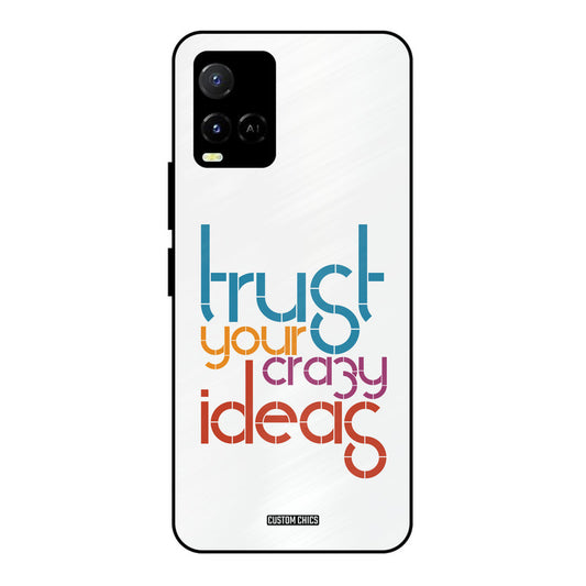 Crazy Idea Vivo Y33s Mobile Back Cover - Typography PrintShield Case