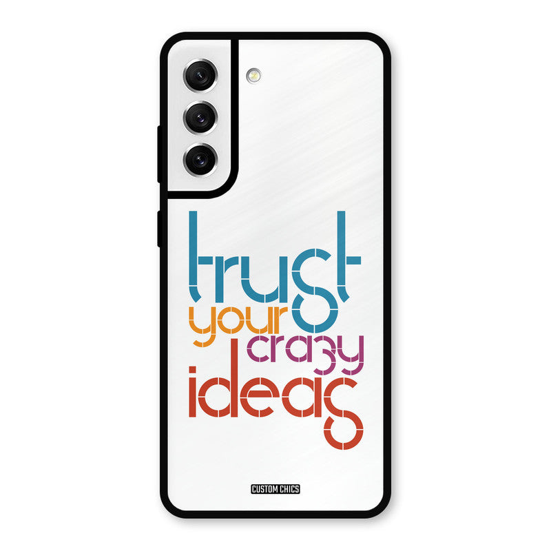 Crazy Idea Samsung Galaxy S21 FE 5G (2023) Mobile Back Cover - Typography PrintShield Case