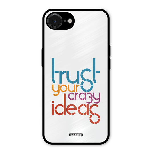 Crazy Idea iPhone 16e Mobile Back Cover - Typography PrintShield Case