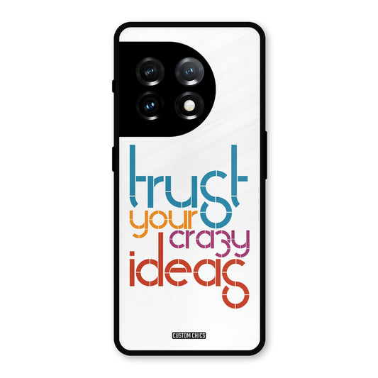 Crazy Idea OnePlus 11 Mobile Back Cover - Typography PrintShield Case